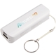 aerial view a white (wh) ul listed spark 2200 mah power bank, image 1 of 5