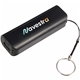 aerial view a black (bk) ul listed spark 2200 mah power bank, image 1 of 6