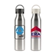 a group of circular 25 oz recycled stainless bottle, full color digital