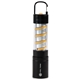 aerial view a black rechargeable 10w flex filament lantern / flashlight, image 1 of 13