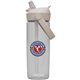 aerial view a clear camelbak thrive(tm) 20 oz flip straw bottle with tritan(tm) renew, image 1 of 5
