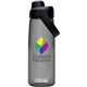 aerial view a charcoal camelbak thrive(tm) 25 oz chug bottle with tritan(tm) renew, image 1 of 5
