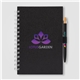 a black terra recycled milk carton hard cover spiral a5 notebook reborn pen set