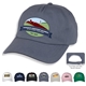 a group of campbell retail quality 5- panel cotton dad cap full color