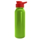 a metallic lime green bottle & red lid terrain - 24 oz metallike bottle with drink thru lid