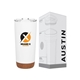a group of 20 oz austin double wall 18/8 stainless steel thermal tumbler - matte white