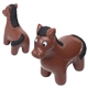 aerial view a brown horse shaped stress reliever, image 1 of 2