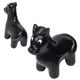 aerial view a black horse shaped stress reliever, image 1 of 2