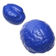 aerial view a blue brain stress ball reliever, image 1 of 2