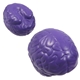 aerial view a purple brain stress ball reliever, image 1 of 2