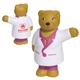aerial view a brown/white nurse bear - stress reliever, image 1 of 2