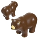aerial view a brown bear stress reliever, image 1 of 2