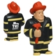 aerial view a black/yellow fireman - stress reliever, image 1 of 2