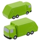 aerial view a lime green garbage truck stress ball, image 1 of 2