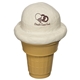aerial view a white/tan ice cream cone - stress reliever, image 1 of 2