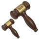 aerial view a brown/gold gavel - stress reliever, image 1 of 2