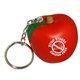 aerial view a red apple key chain - stress reliever, image 1 of 2
