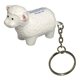 a white sheep key chain - stress reliever