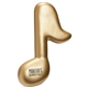 aerial view a gold musical note - stress reliever, image 1 of 2