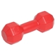 aerial view a red dumbbell stress reliever, image 1 of 2