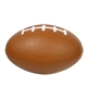 aerial view a brown small football stress reliever, image 1 of 2