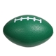 aerial view a forest green small football stress reliever, image 1 of 2