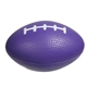 aerial view a purple small football stress reliever, image 1 of 2