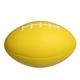 aerial view a yellow small football stress reliever, image 1 of 2