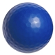 aerial view a blue golf ball stress ball reliever, image 1 of 2