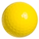 aerial view a yellow golf ball stress ball reliever, image 1 of 2