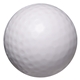 aerial view a white golf ball stress ball reliever, image 1 of 2