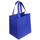 aerial view a blue sunbeam jumbo non - woven shopping bag, image 1 of 2
