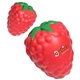 aerial view a red raspberry with leaf - stress reliever, image 1 of 2