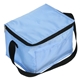 aerial view a carolina blue snow roller 6- pack polyester cooler bag, image 1 of 3