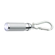 aerial view a silver carabiner clip led light, image 1 of 2