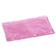 aerial view a pink large aqua rectangle pearls hot cold pack, image 1 of 2