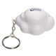 aerial view a white cloud stress reliever key chain, image 1 of 2