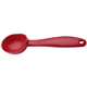 aerial view a red promotional personalized plastic arctic ice cream scoop, image 1 of 2