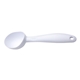 aerial view a white promotional personalized plastic arctic ice cream scoop, image 1 of 2