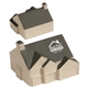 aerial view a light brown/dark gray modern house - stress reliever, image 1 of 2