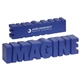 aerial view a royal blue imagine word - stress reliever, image 1 of 2