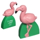 aerial view a pink/green flamingo pink / green - stress reliever, image 1 of 2