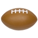 aerial view a brown medium football stress ball, image 1 of 2