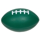 aerial view a forest green medium football stress ball, image 1 of 2