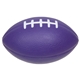 aerial view a purple medium football stress ball, image 1 of 2