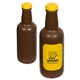aerial view a brown beer bottle stress reliever, image 1 of 2