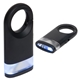 aerial view a black dual shine led light carabiner, image 1 of 2