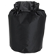 aerial view a black 5- liter waterproof gear bag, image 1 of 2