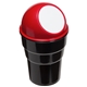 aerial view a red car caddy cup holder container, image 1 of 2