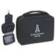 aerial view a black valise travel attach, image 1 of 2